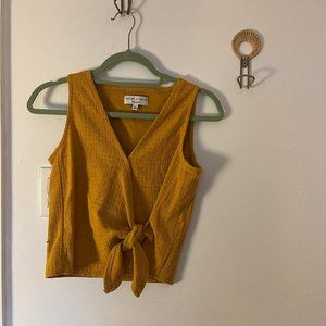 Madewell Texture & Thread Wrap-Tie Tank Top XXS